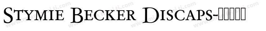 Stymie Becker Discaps字体转换